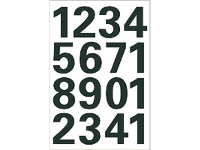 4168 - HERMA Speciaal Etiket Cijfers 0-9 no:4168 25mm Zwart 1 Pak