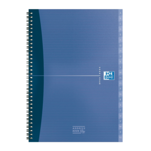 100101258 - OXFORD Adresboek Office A5 90g/m² Blauw 1st