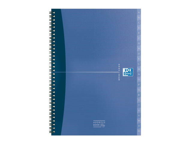 100101258 - OXFORD Adresboek Office A5 90g/m² Blauw 1st