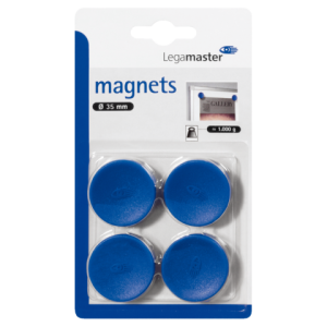 7-181303-4 - LEGAMASTER Magneet 35mm Blauw 4st