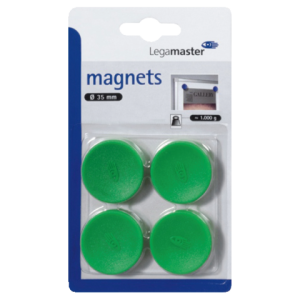 7-181304-4 - LEGAMASTER Magneet 35mm Groen 4st