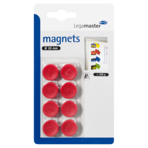 7-181102-8 - LEGAMASTER Magneet 20mm Rood 8st