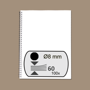 53261 - FELLOWES Draadrug Metaal A4 34-Rings 8mm Zwart 100st