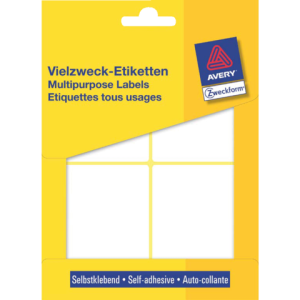 3330 - Avery Etiket Permanent no:3330 80x54mm 112st Wit 1 Pak