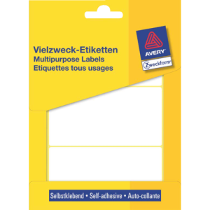 3331 - Avery Etiket Permanent no:3331 98x51mm 84st Wit 1 Pak