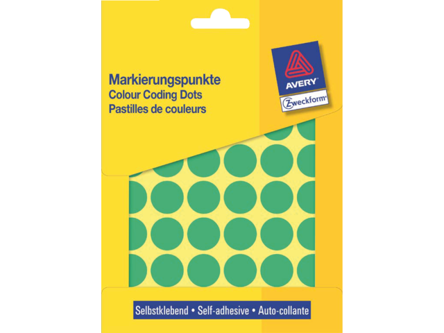 3376 - Avery Codering Etiket Zweckform no:3376 18mm 1.056st Groen