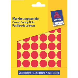 3374 - Avery Codering Etiket Zweckform no:3374 18mm 1.056st Rood