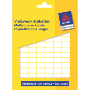 3311 - Avery Etiket Permanent no:3311 16x9mm 2.646st Wit 1 Pak