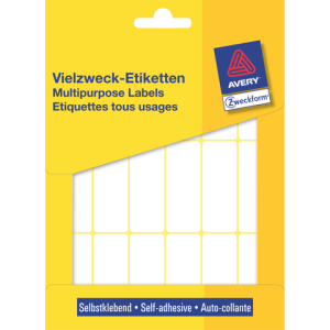 3327 - Avery Etiket Permanent no:3327 50x19mm 486st Wit 1 Pak