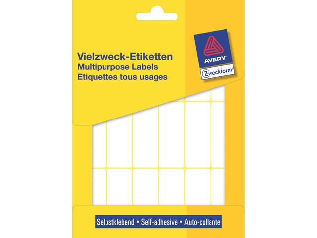 3327 - Avery Etiket Permanent no:3327 50x19mm 486st Wit 1 Pak