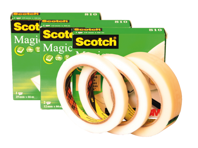 8102566 - 3M Plakband Scotch Magic 810 25mmx66m 1st