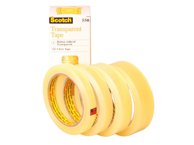 3M Plakband Scotch 550 15mmx66m Transparant 1st