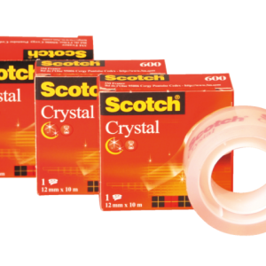 6001910 - 3M Plakband Scotch Crystal Clear 19mmx10m Transparant 1st