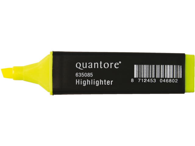 Quantore Marker Highlighter 2-5mm Fluor Geel 1st
