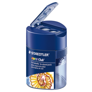 512 128 - STAEDTLER Puntenslijper 2-Gaats Blauw Bedrukt 1st