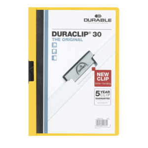 Durable Klemmap 2200 30vel A4 Geel