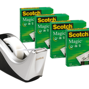 C60-BK - 3M Plakbandhouder incl. Tape Disign 19mmx33m Zwart 1st