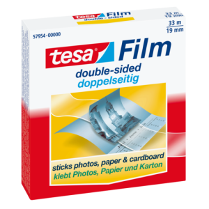 57954-00000-00 - TESA Dubbelzijdige Tape Film PP 19mmx33m Transparant 1st