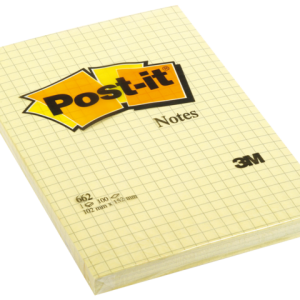 662RUIT - 3M Post-It Memo Ruit Verwijderbaar 102x152mm Geel 1pak