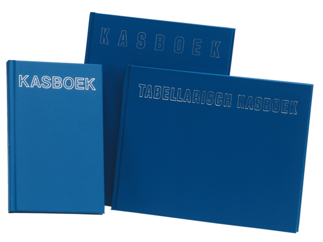 Office Kasboek 1-Kolom 205x165mm Blauw 96vel