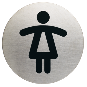 490423 - DURABLE Infobordje Pictogram WC Dames 83mm