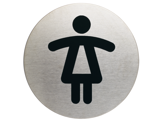 490423 - DURABLE Infobordje Pictogram WC Dames 83mm