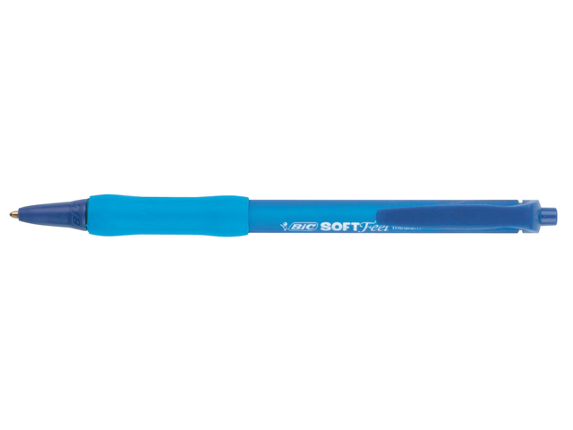 BIC Soft Feel Clic Grip Medium Blauw