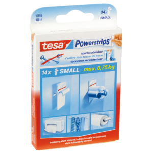57550-00014-01 - TESA Montagestrip Verwijderbaar Power Mini Wit 14st