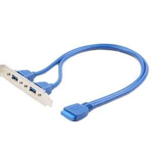 CC-USB3-RECEPTACLE - CableXpert Bracket 2-Poort USB 3.0 to IDE20P M Nieuw 1st