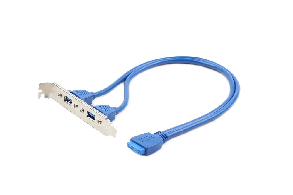 CC-USB3-RECEPTACLE - CableXpert Bracket 2-Poort USB 3.0 to IDE20P M Nieuw 1st