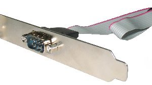 CCDB9RECEPTACLE - CableXpert Bracket DB9M Connector to IDC 10-Pins Seriële Poort Nieuw 1st