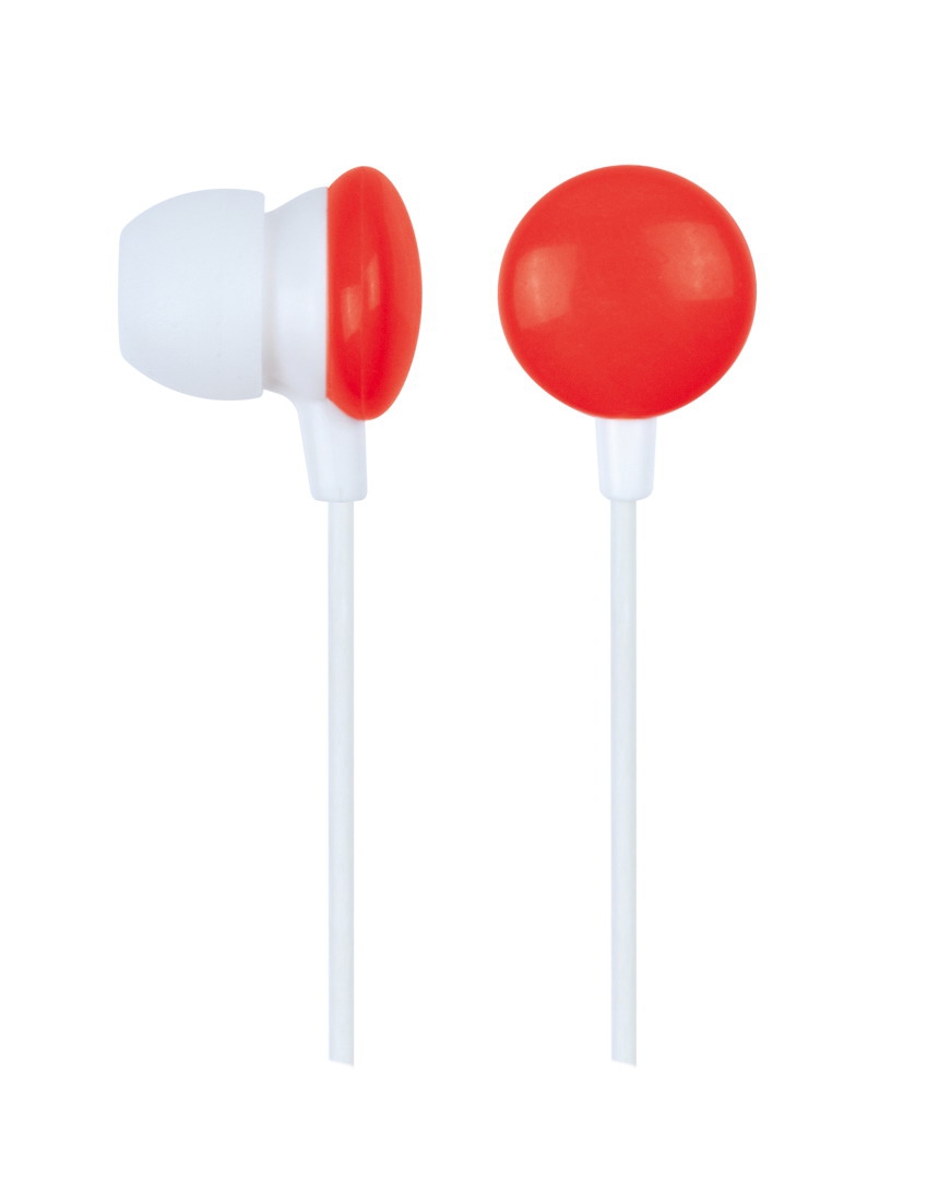 MHP-EP-001-R - Gembird Earphone Red-Smarties Wit/Rood
