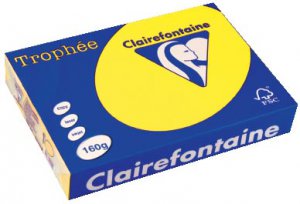 1029 - Clairfontaine Kopieerpapier A4 160g/m² Geel 250vel