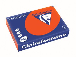 1021 - Clairfontaine Kopieerpapier A4 160g/m² Rood 250vel