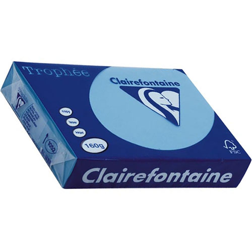 1022 - Clairfontaine Kopieerpapier A4 160g/m² Blauw 250vel