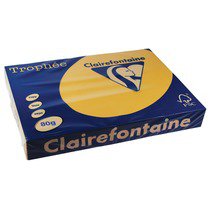 1255 - Clairfontaine Kopieerpapier A3 80g/m² Geel 500vel