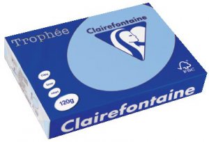 1282 - Clairfontaine Kopieerpapier A4 120g/m² Blauw 250vel