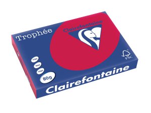 1895 - Clairfontaine Kopieerpapier A3 80g/m² Rood 500vel