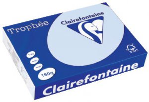 2633 - Clairfontaine Kopieerpapier A4 160g/m² Blauw 250vel