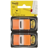 680-O2EU - 3M Post-It Index Tabs + Dispenser 25x43mm Oranje 1pak