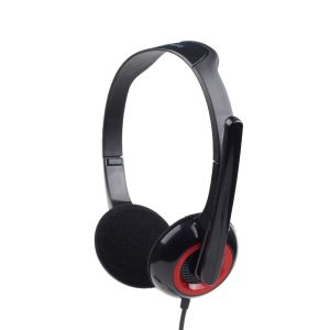 MHS-002 - Gembird Headset met Microfoon Stereo Zwart/Rood