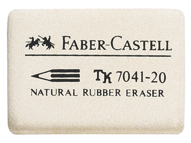 184120 - FABER CASTELL Gum FC 7041-20 Wit 1st