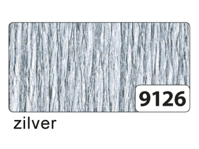8209126 - FOL Crepepapier 250x50cm Zilver Nr.9126 1st