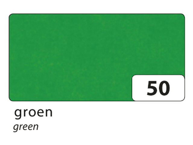 91050 - FOL Zijdevloeipapier 50x70cm Groen 5st