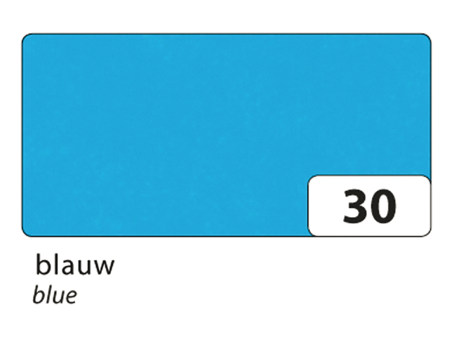 91030 - FOL Zijdevloeipapier 50x70cm Blauw 5st