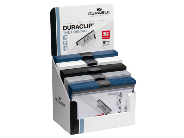 298500 - DURABLE Display Klemmap Duraclip 30vel Diverse Kleuren 50st A4