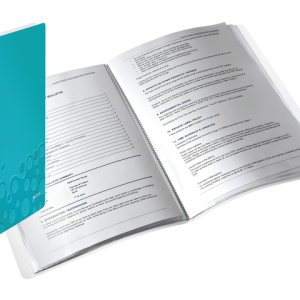 46320051 - LEITZ Showmap WOW 40-Tassen IJsblauw 1st A4