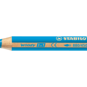 880/450 - Schwan Stabilo Kleurpotlood Woody 3-in-1 880 Lichtblauw 1st