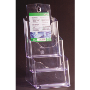 SI-LH133 - SIGEL Folderhouder 3-Vaks LH133 Transparant 3x1/3