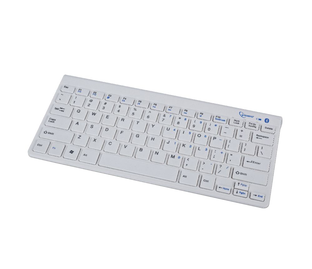 KB-BT-001-W-DE - Gembird Keyboard Draadloos Wit 1st
